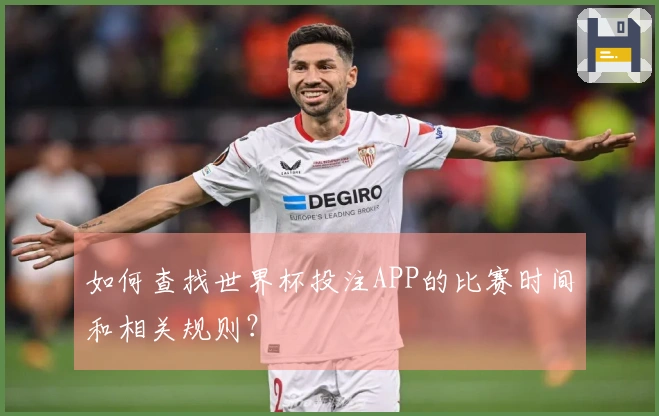 如何查找世界杯投注APP的比赛时间和相关规则？
